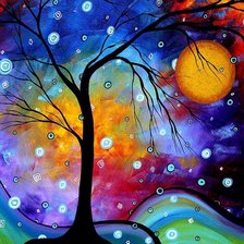 Схема вышивки «дерево.»