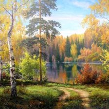 Схема вышивки «золотая осень»