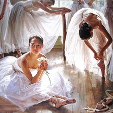 Схема вышивки «Балерины»