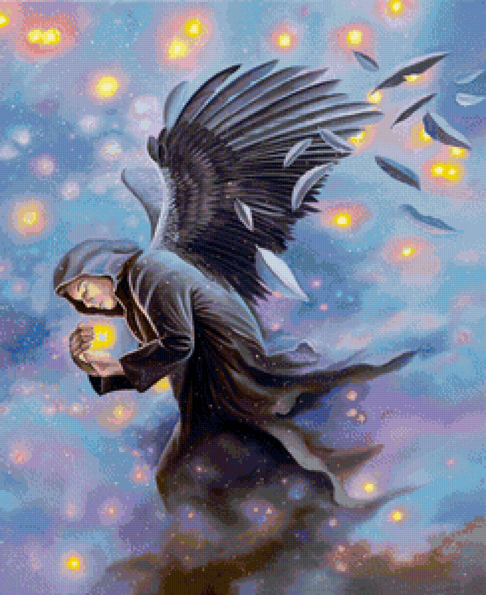 Худ. Деревенчук Вл. Черный ангел - предпросмотр