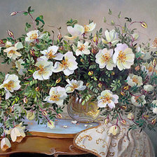 Худ. Иванов Владимир. Белый шиповник