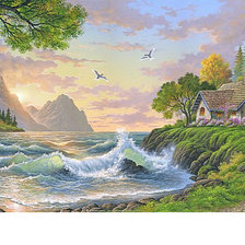 Схема вышивки «Морской пейзаж»