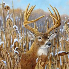 Схема вышивки «Волшебный олень»