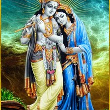 Схема вышивки «Кришна и Радха»