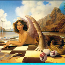 Схема вышивки «химера»