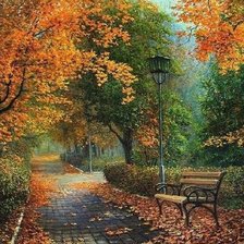 Схема вышивки «Скамейка»