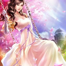 Схема вышивки «Девушка»