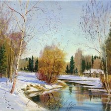 Схема вышивки «ЗИМНИЙ ПЕЙЗАЖ»