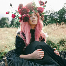 Схема вышивки «Девушка»