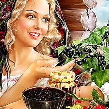 Схема вышивки «варенье из смородины»