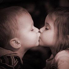 Схема вышивки «Поцелуй»