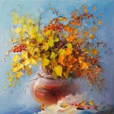 Схема вышивки «Букет рябины»