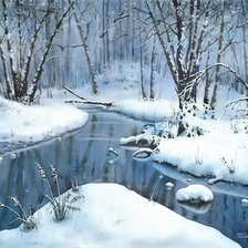 Схема вышивки «Зима»