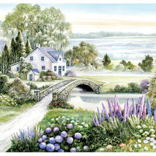 Схема вышивки «Пейзаж»