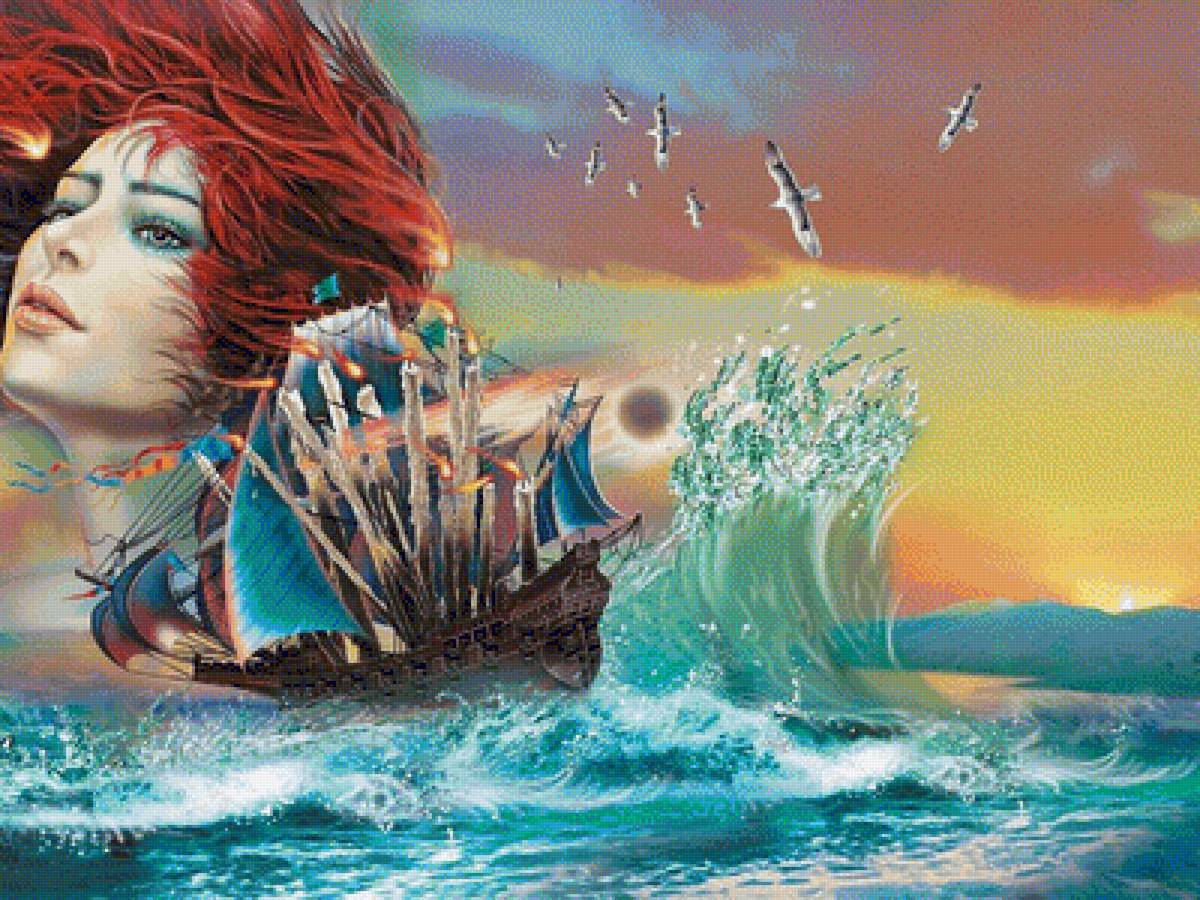 Девушка-шторм - предпросмотр