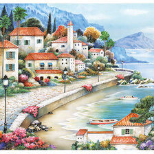 Схема вышивки «Пейзаж»