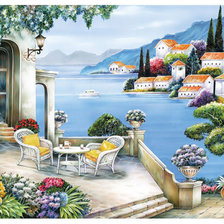 Схема вышивки «Пейзаж»