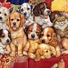 Схема вышивки «друзья»