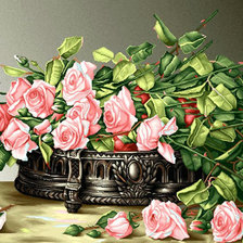 Схема вышивки «Розы»