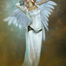 Схема вышивки «Девушка»