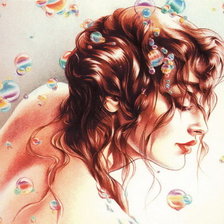 Схема вышивки «Девушка»