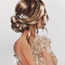 Схема вышивки «Девушка»