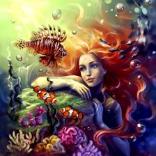 Схема вышивки «Морская дева»