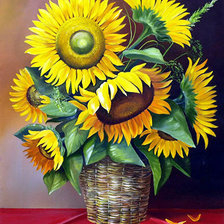 Худ. Деревенчук Вл. Подсолнухи