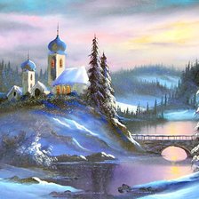 Схема вышивки «Пейзаж.»