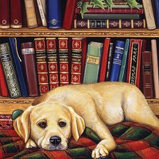 Схема вышивки «собака»