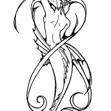 Схема вышивки «Русалка»