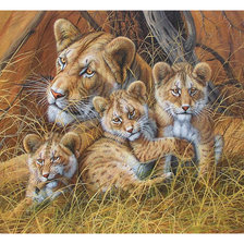 Схема вышивки «Серия "Хищники"»