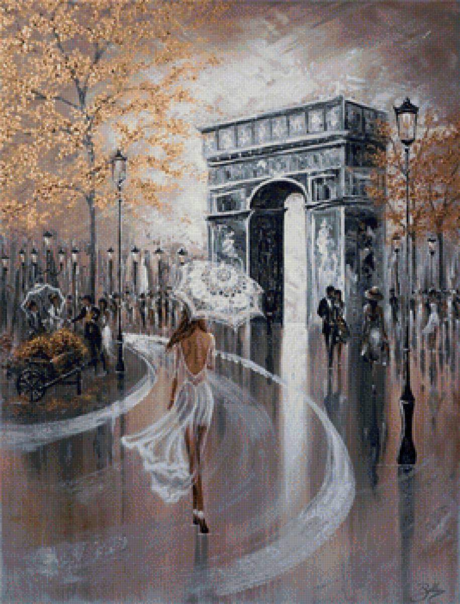 париж - девушка, париж - предпросмотр