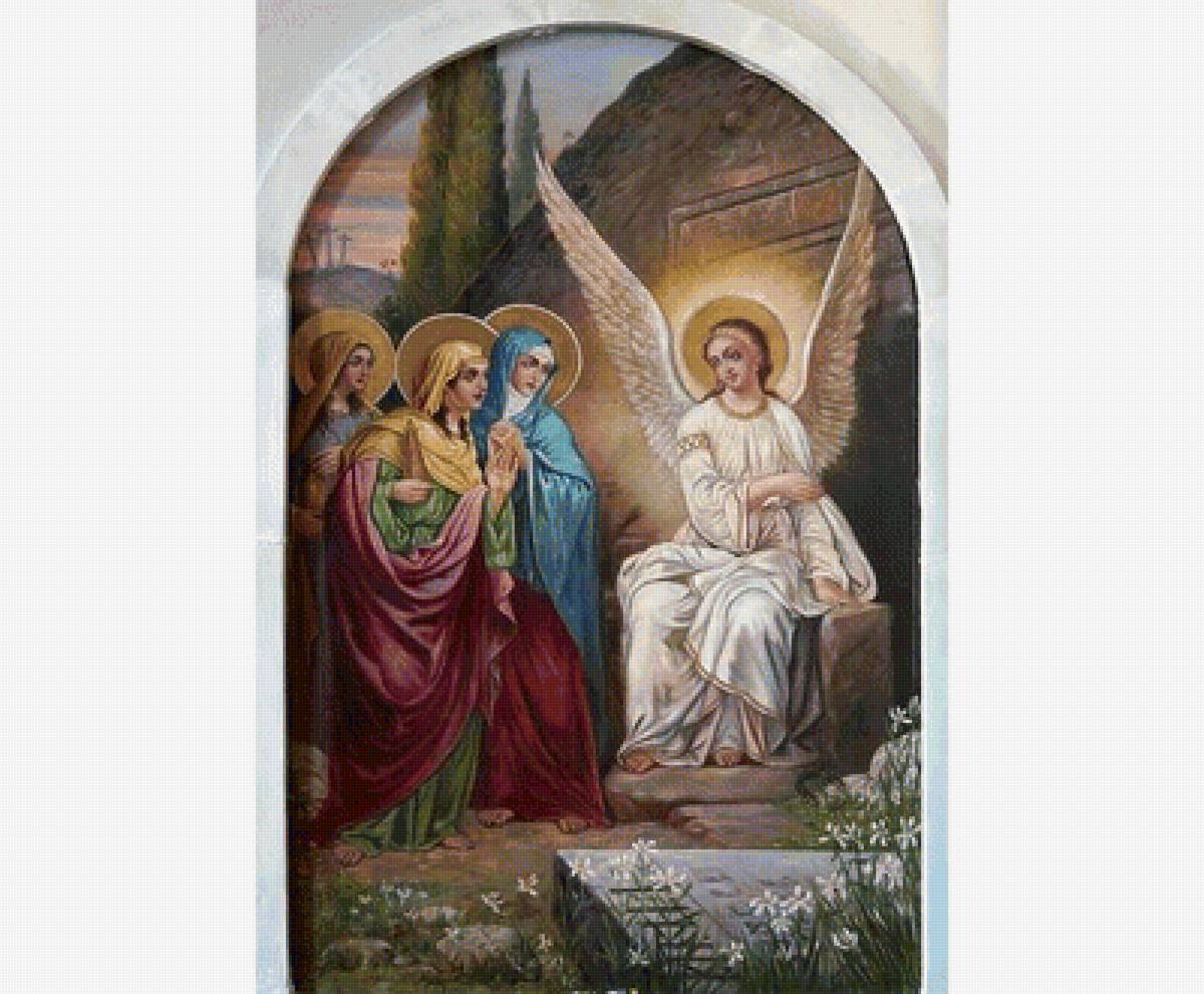 икона - ангелы у дома - предпросмотр