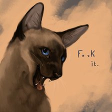 Схема вышивки «Kitty says..»