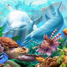 Схема вышивки «Подводный мир»