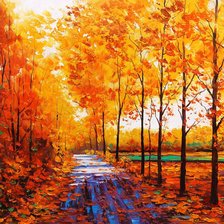 Схема вышивки «осень»