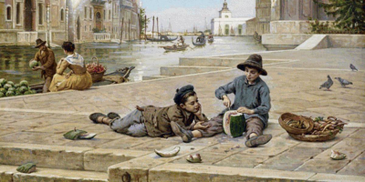 вкусный арбуз - картина - предпросмотр