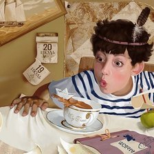 Схема вышивки «мальчик и магия»