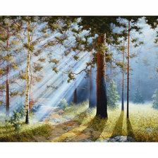 Схема вышивки «Туманное утро»