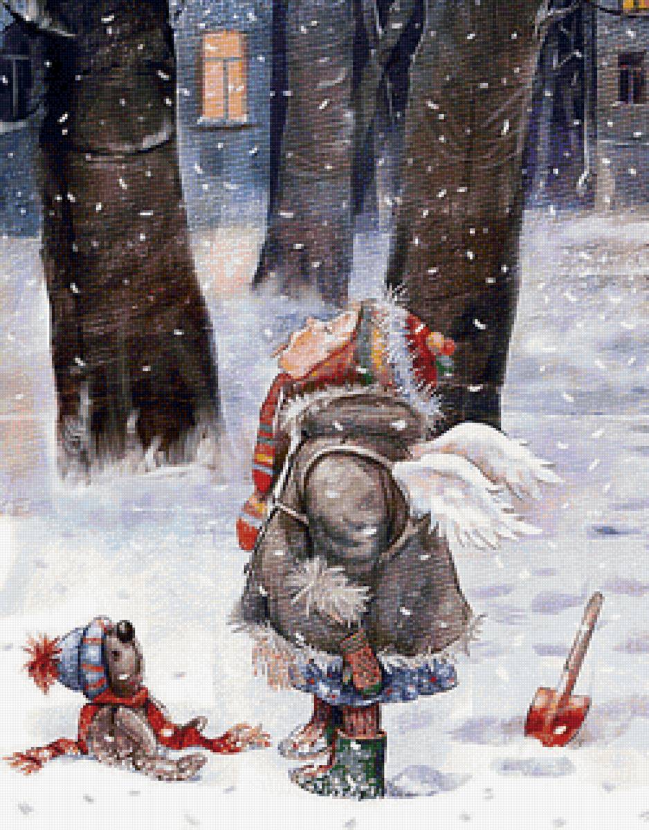 Девочка-ангел - детская тема - предпросмотр