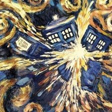 Схема вышивки «Тардис»