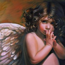 Схема вышивки «ангел»