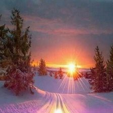 Схема вышивки «Зима»