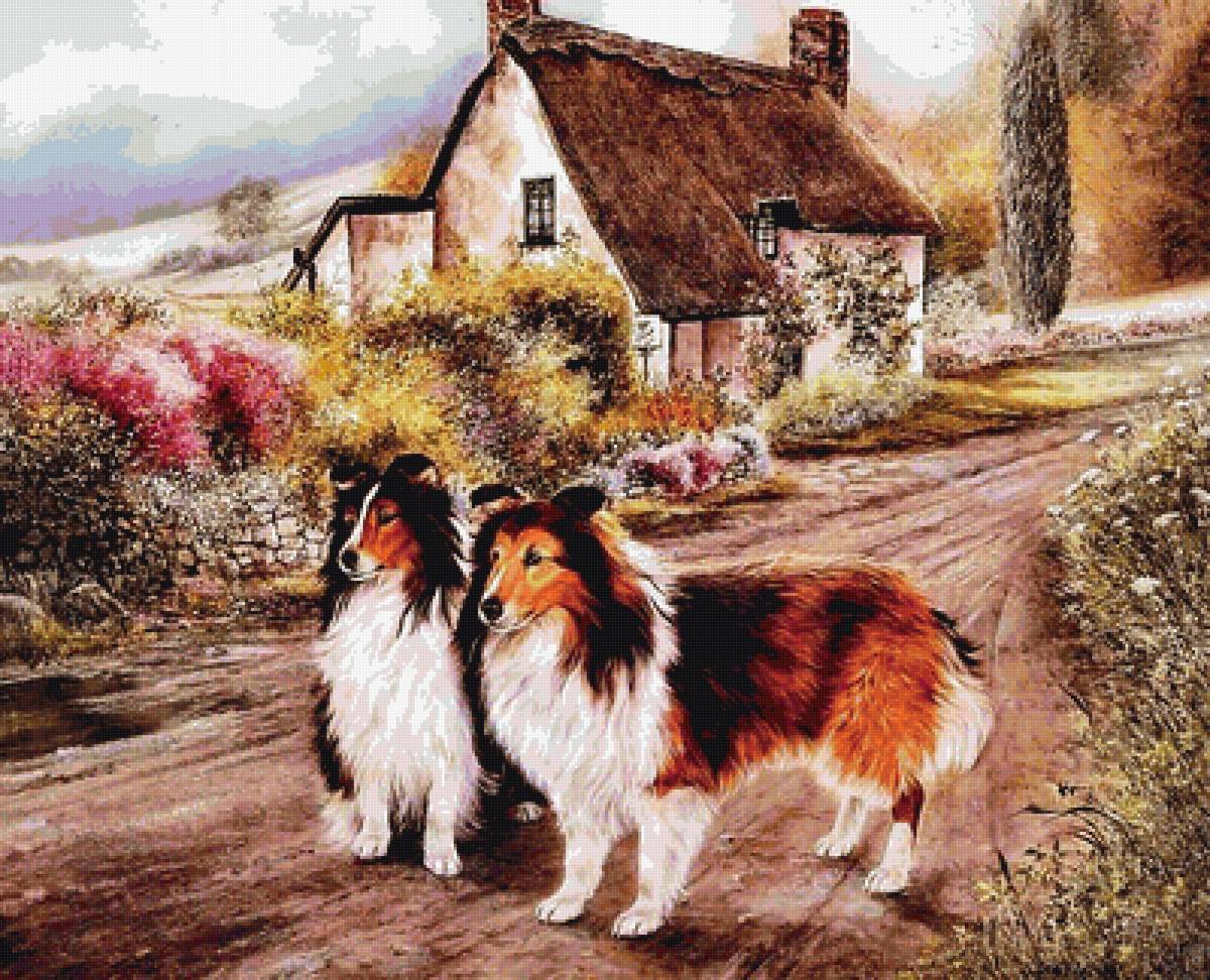 Деревенский пейзаж - природа, пейзаж - предпросмотр