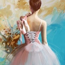 Схема вышивки «Балерина»