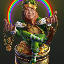 Схема вышивки «леприкон»