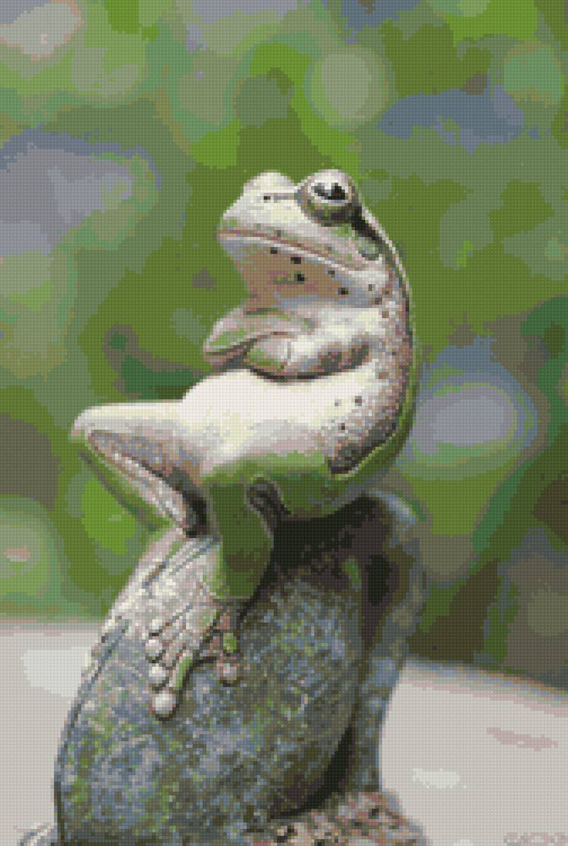 лягушка - картина - предпросмотр