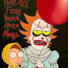 Схема вышивки «Рик и Морти»