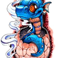 Схема вышивки «дракончик»